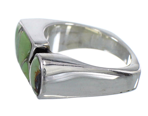 Southwest Genuine Sterling Silver Turquoise Jewelry Ring Size 6-3/4 VX61410